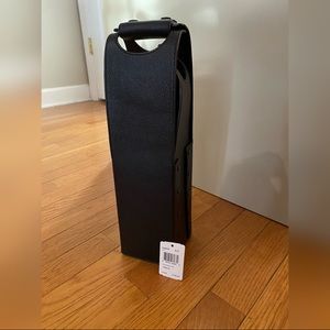 Coach leather wine carrier